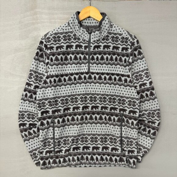 Chubbies Aztec Fair Isle Nordic Graphic 1/4 Zip Fleece Men’s Pullover Sweater Sm - Picture 1 of 6